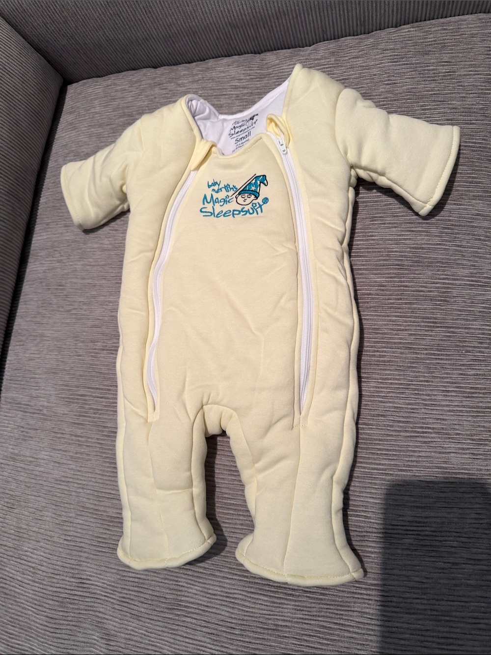 Magic Sleepsuit Yellow Quilted Baby One-Piece Footie